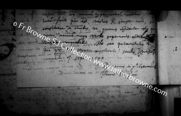 COPY NEGS THE FR.FITZSIMON'S LETTERS COPIED FOR LUDERG BRELER